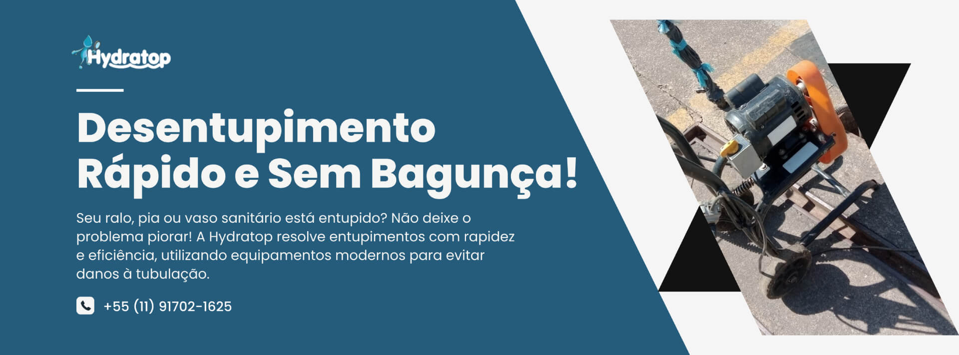 Desentupimento Rápido e Sem Bagunça!