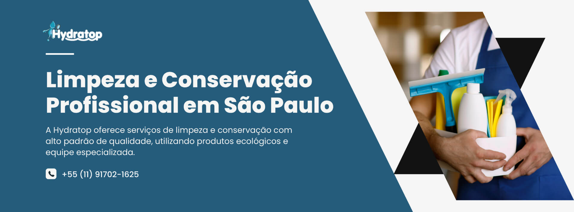 Limpeza e Conservação Profissional em São Paulo - SP. Hydratop Caça Vazamentos.